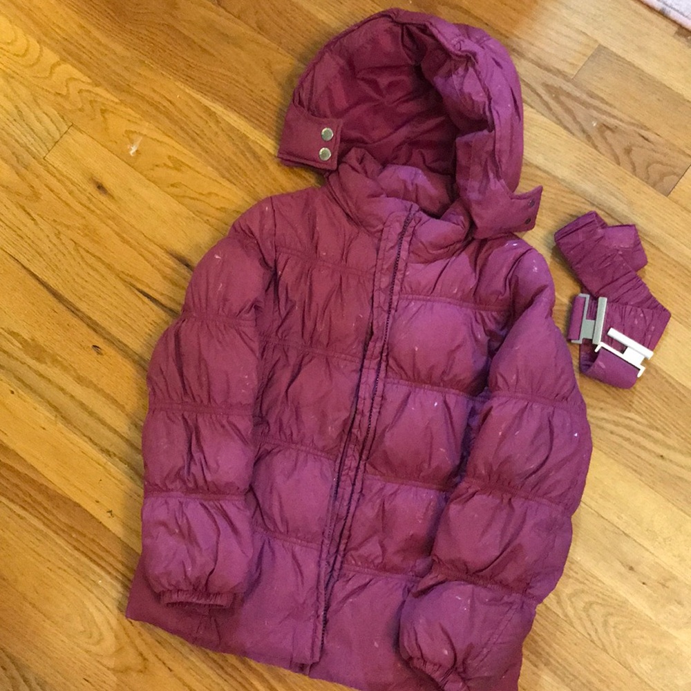Fleece girls bomber jacket